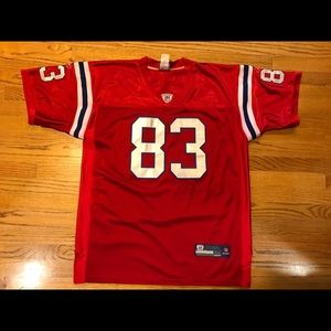 Wes Welker patriots sewn on throwback jersey 52